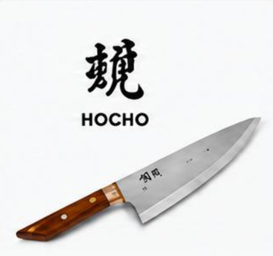 Hocho brand – kitchen knife with wooden handle